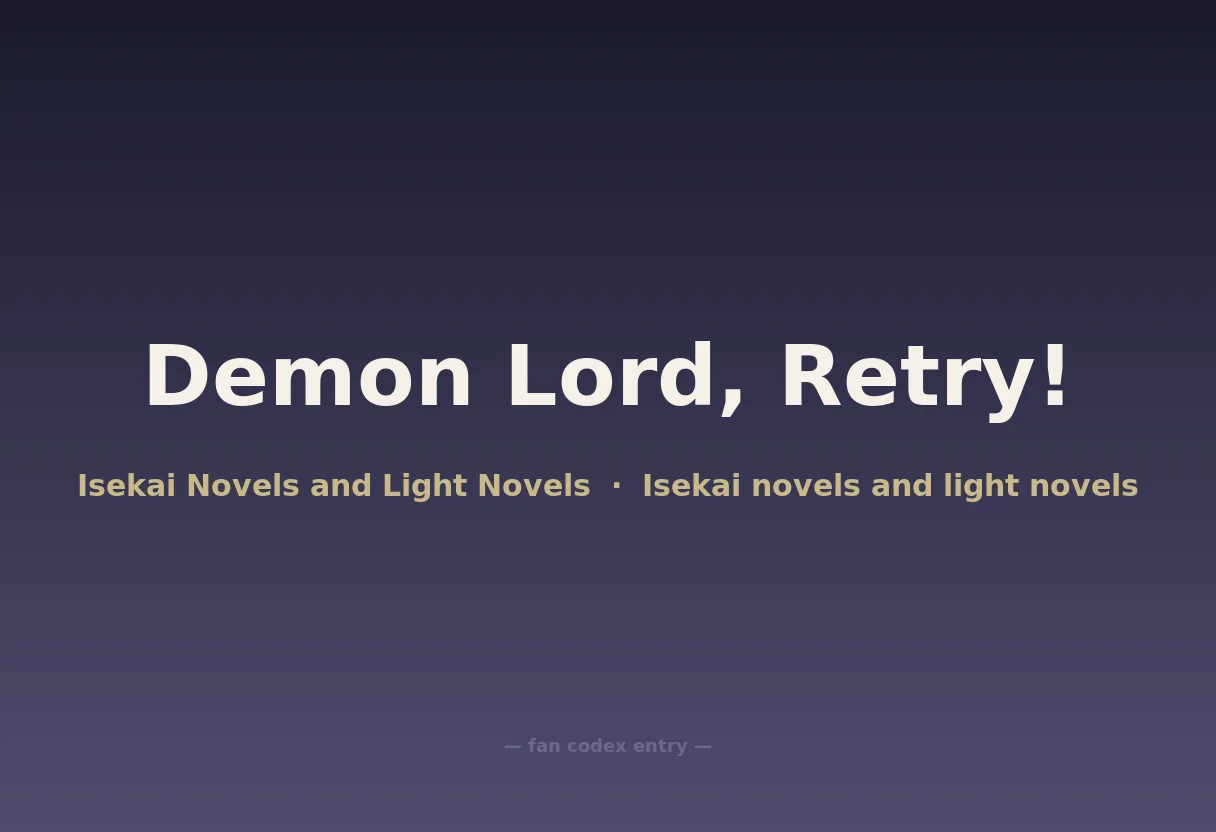 Demon Lord, Retry!